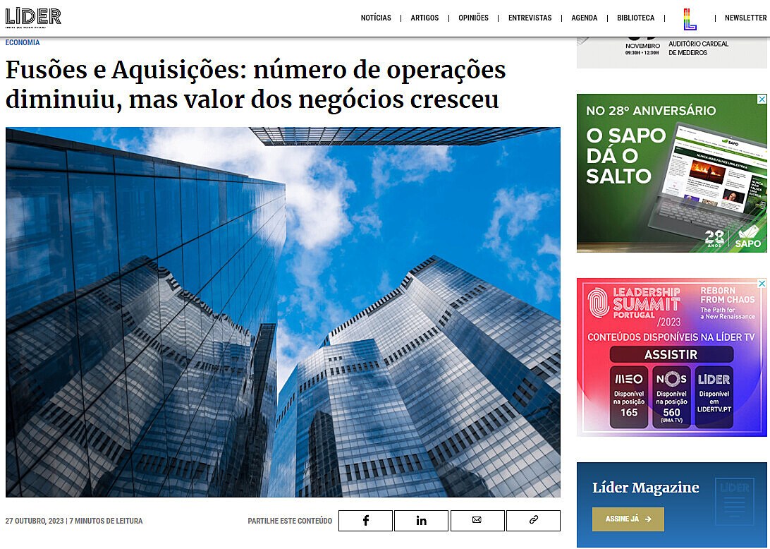 Fuses e Aquisies: nmero de operaes diminuiu, mas valor dos negcios cresceu